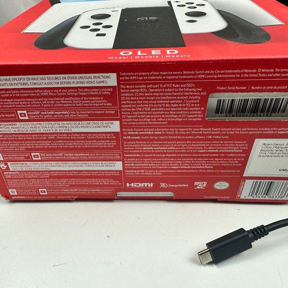 Nintendo Switch OLED White w/Mario Kart 8+128 GB memory+ hard cover case - Picture 11 of 12